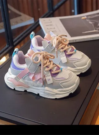 Comfortable Breathable Mesh Sneakers Pink 