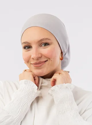 Casual Plain-Basic hijab Grey 