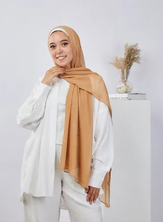 Casual Plain-Basic hijab Beige 