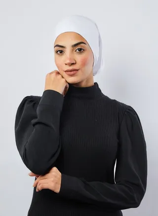 Casual Plain-Basic hijab White 