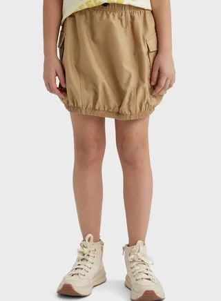 Girl Poplin Regular Fit Skirt 