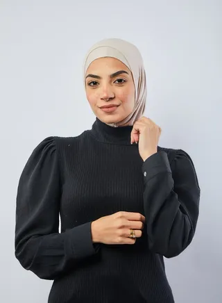 Casual Plain-Basic hijab Beige 