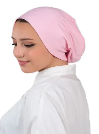 Cotton Bonnet Cap Women's - Rose Color 