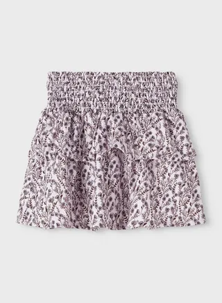 Kids Floral Print Mini Skirt 