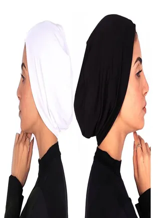 Bundle Of 2 Cotton Bonnet Cap Women's - MultiColour 