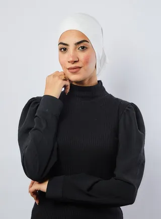 Casual Plain-Basic hijab Off-White 