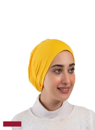 Cotton Bonnet Cap Women's - Yellow Color 