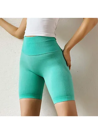High Waist Yoga Tights Green 