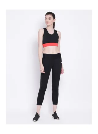 Active Ankle Length Tights in Black 