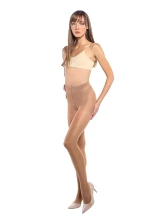 Pack of 2 Tights 20 Den Stocking Pantyhose for Women Oro Color 