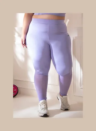 Snug Fit Printed Active Tights Purple 