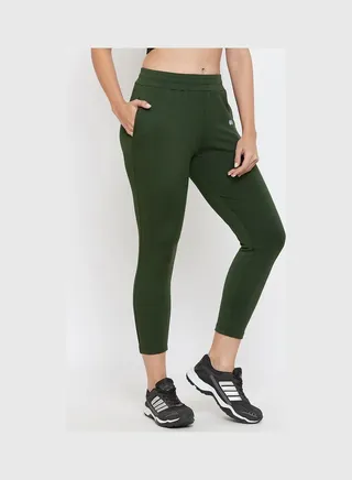 Activewear Ankle Length Tights Green 