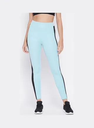 Snug Fit High-Rise Active Tights Blue 