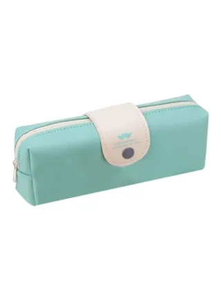 Leather Pencil Case Light Green 