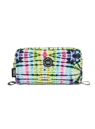 Cubs Senior Tie Dye Swirls in Black MultiColor Pencil Case 