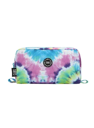 Cubs Junior Tie Dye Purple & Turqoise MultiColor Pencil Case 