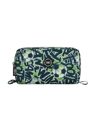 Cubs Junior Graffiti Football MultiColor Pencil Case 