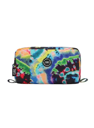 Cubs Junior Black Tie Dye Swirls MultiColor Pencil Case 