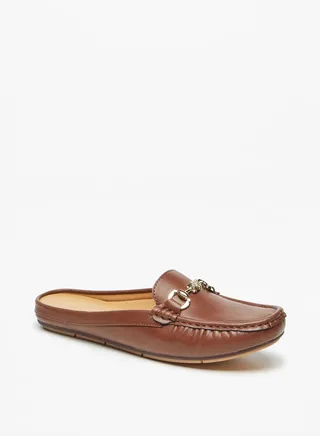 Women's Solid Slip-On Mules 