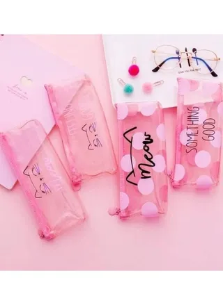 1 Piece of Pencil Bag for School Supplies - Pink 