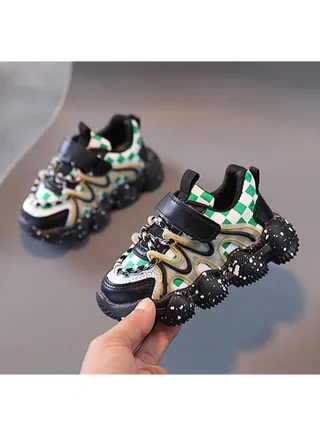 Soft Bottom Non Slip Mesh Surface Breathable Sneakers Black 