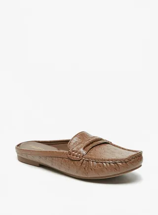Women's Textured Slip-On Mules 
