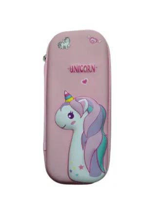 3D Pencil Case High Quality 3D Pencil Cases and Bags for Boys and Girls, Embrace Adventure with Vibrant Colors with High Quality (Colorful Horse) (Colorful Horse with Hair and Horn(Pink)) 