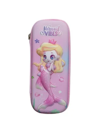 3D Pencil Case High Quality 3D Pencil Cases and Bags for Boys and Girls, Embrace Adventure with Vibrant Colors High Quality(Mermaid) (Mermaid) (Mermaid with Yellow Hair (Pink)) 