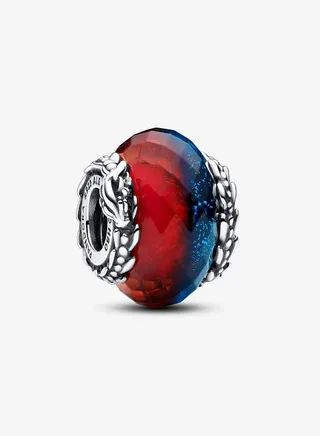 Game of Thrones Ice & Fire Dragons Dual Murano Glass Charm for Pandora Moments Women's Bracelet 792966C00 