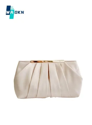 Women's Pleated Banquet Bag, Ladies Shoulder Bag Carrying Bag Sling Bag Side Bag,Solid Color Dress Bag Clutch Bag Tote Bag Handbag Dinner Party Messenger Bag 