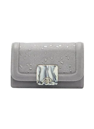 Amber Clutch Bag Grey 