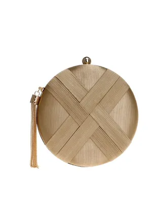 Tassel Box Clutch With Chain 