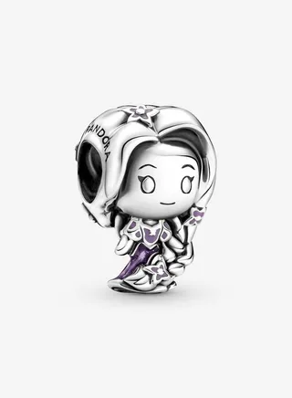 925 Sterling Silver Disney Tangled Rapunzel Charm for Pandora Moments Women's Bracelet 799498C01 