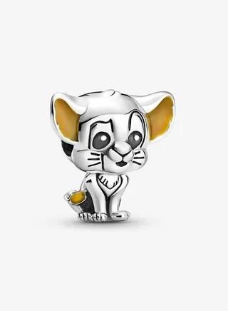925 Sterling Silver Disney Simba Charm for Pandora Moments Women's Bracelet 799398C01 
