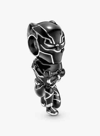 925 Sterling Silver Marvel The Avengers Black Panther Charm Moments Women's Bracelet 790783C01 