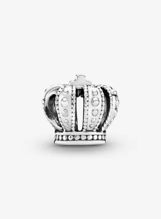 925 Sterling Silver Regal Crown Charm for Pandora Moments Women's Bracelet 790930 