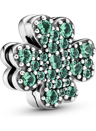 Pavé Four-Leaf Clover Clip Charm 