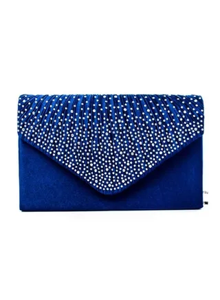 Radiant Rhinestone Shiny Clutch Evening Bag for Women | Sparkling Envelope Purse Handbag for Party Cocktail Wedding Prom Club 