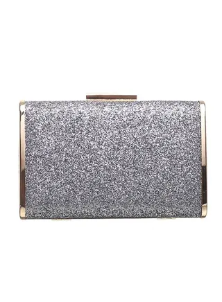 Elegant Clutch Purse Party Handbag | Rhinestone Ring Handle Evening Bag 