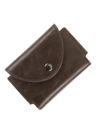 Multifunctional Leather Wallet Brown 