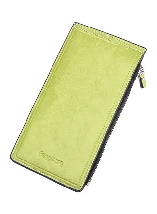 Multifunctional Leather Wallet Green 