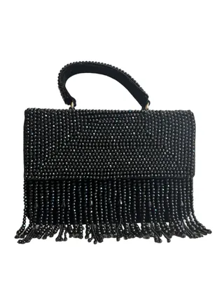 Beaded Rhinestone Clutch 
