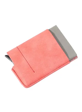 Multifunctional Leather Wallet Pink 