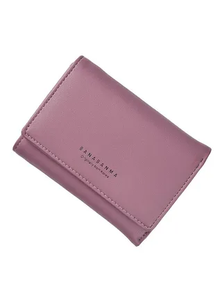 Multifunctional Leather Wallet Purple 
