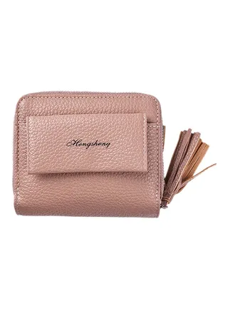 Multifunctional Leather Wallet Beige 