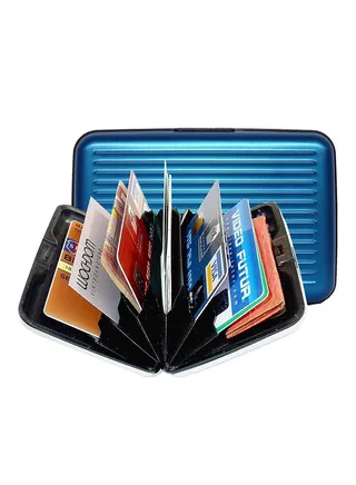 Aluminum Wallet Blue 