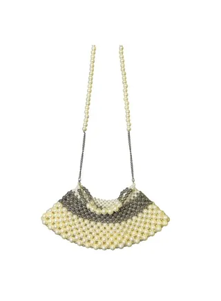 Double Sided Pearl Beaded Handbag 