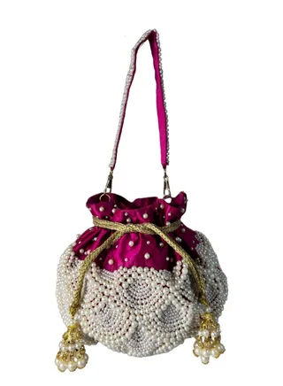 Round Shape Beaded Potli 