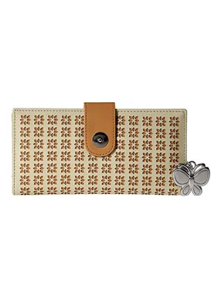 Polyester Blend Wallet BNS 2345CRM Off White 