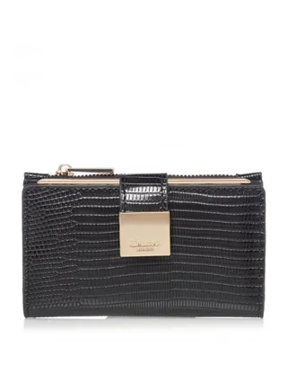Kellee Di Lock Detail Small Wallet Black 